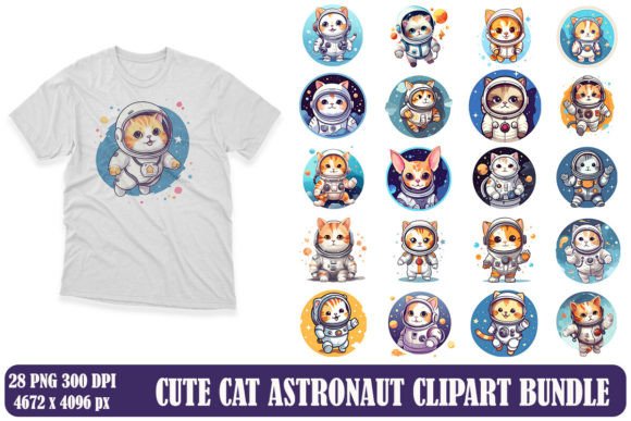 Cute Cat Astronaut Clipart Design Review