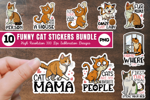 Funny Cat Stickers Bundle Review