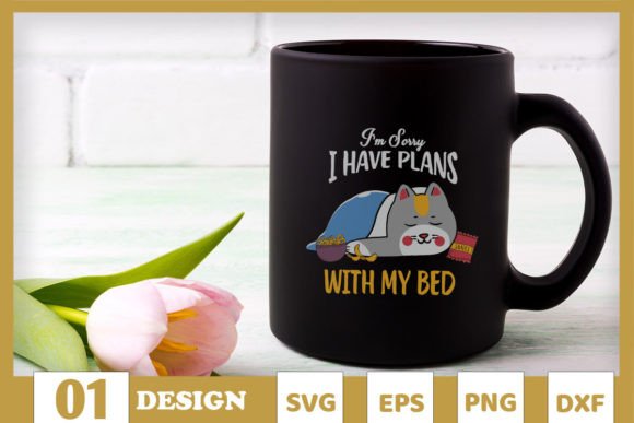 I Have Plans with My Bed Funny Cat