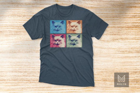 Pop Art Birman Cat T-shirt Design Review