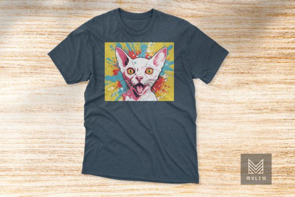 Pop Art Devon Rex Cat T-shirt Design Review