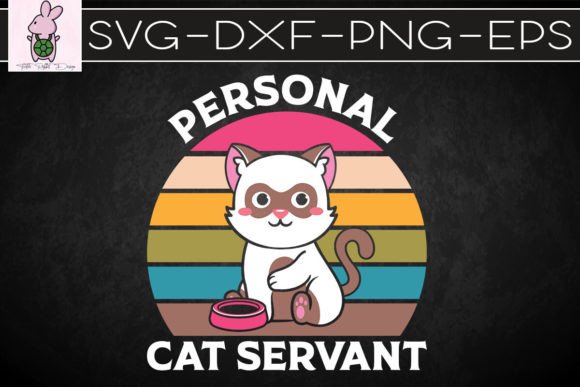 Retro Cat Personal Cat Servant Embroidery Design