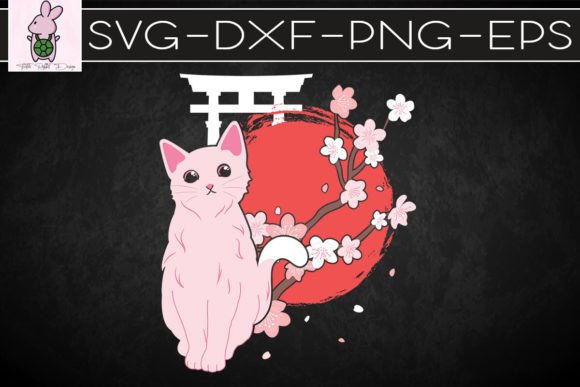 Sakura Cat Tree Blossoms Japanese Retro Review