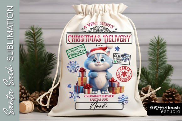 Santa Sack Sublimation Funny Cat Design Review