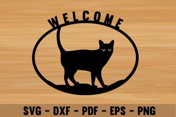 Welcome Cat Round Laser Cut Metal Wall Art Review