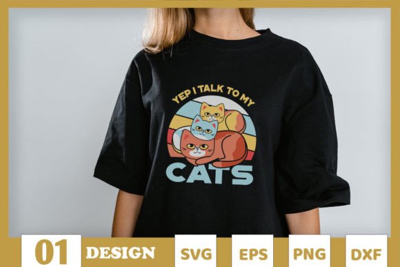 Yep I Talk to My Cat Lying Cats Embroidery Review